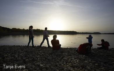 Familie am See